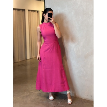 Vestido Midi Pink Camila